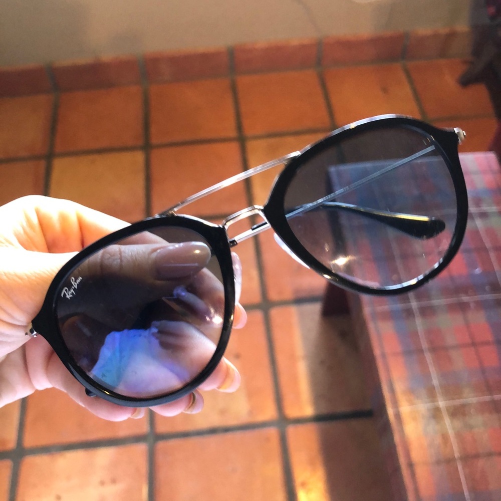 RayBans Authentic Black and Silver